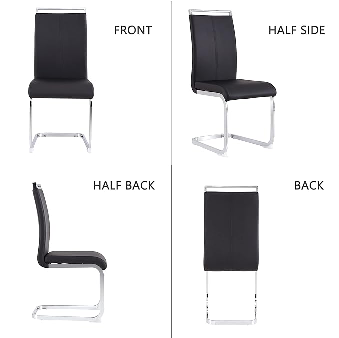 Dining Chairs Set, Kitchen Modern Metal Chairs - Image 5