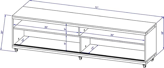 Manhattan Comfort Utopia 70.47" Freestanding Entertainment Center - Image 3