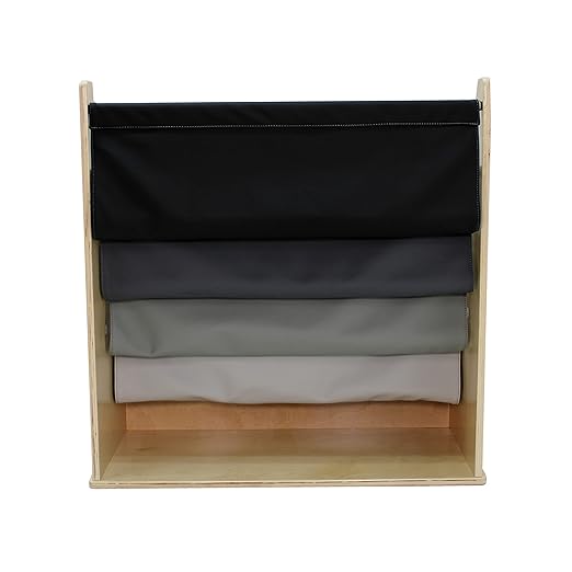 FDP Birch SoftScape Sling Book Display, 4-Shelf Vinyl Storage - Image 6