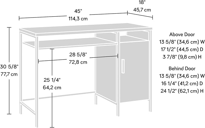 Sauder Market Commons Desk, Prime Oak Finish - Image 3