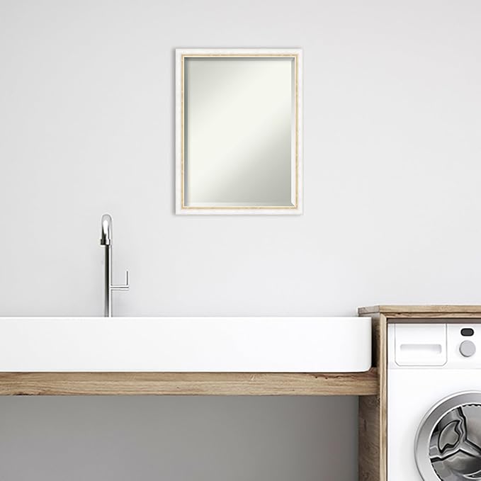 Amanti Art White Bathroom Mirror - Image 5