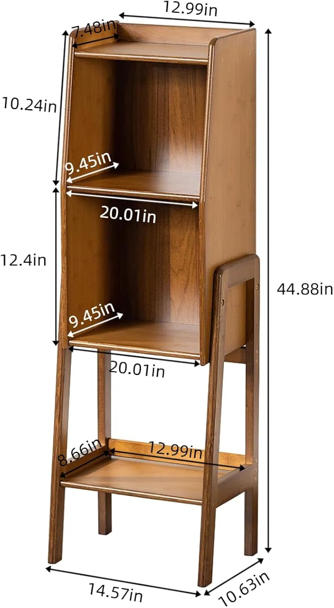 3-Tier Bamboo Bookshelf - Image 2