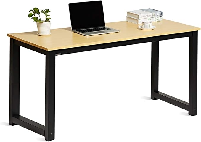 Decoholic 55 Inch Computer Desk, Home & Office PC Laptop Study Writing Table by DECOHOLIC