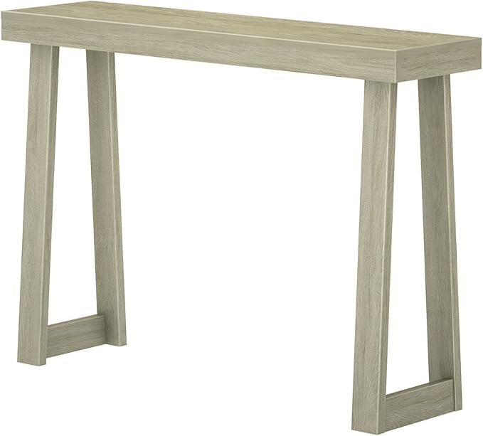Plank+Beam Solid Wood Console Table, 46.25 Inch, Sofa Table, Narrow Entryway - Image 4