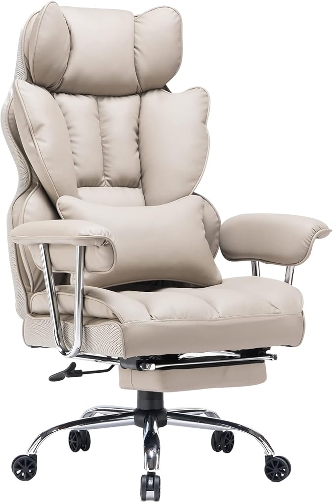 Efomao Big and Tall Office Chair 400lbs – High Back PU Leather Executive Chair - Image 9