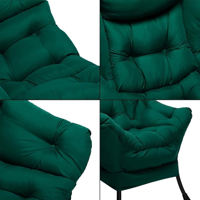 HollyHOME Modern Fabric Large Lazy Chair, Accent Oversized Comfy Reading Chair - Image 5