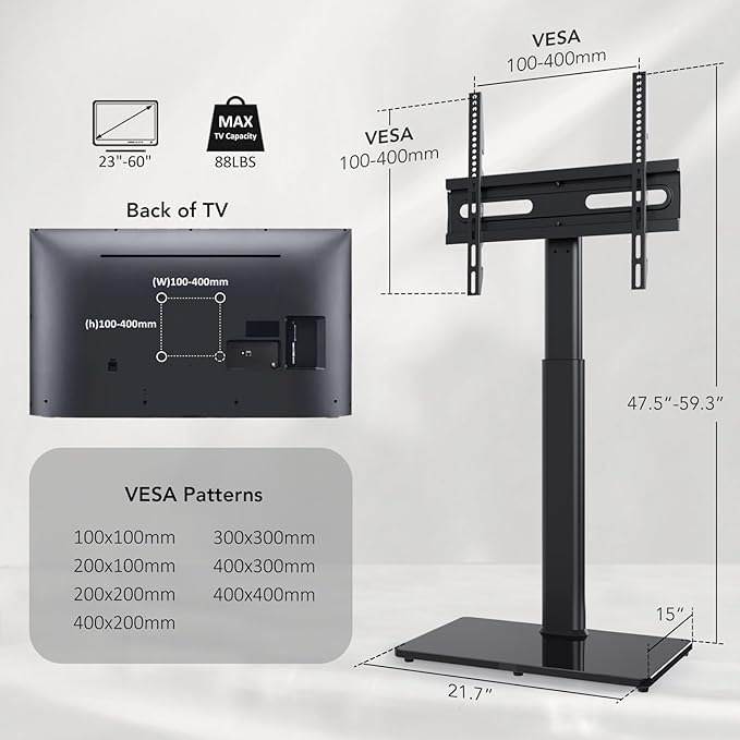 AX WABER Universal Floor TV Stand - Image 8