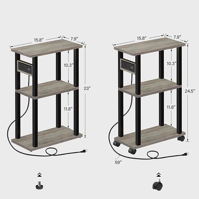 TUTOTAK Small Narrow Side Table - Image 3