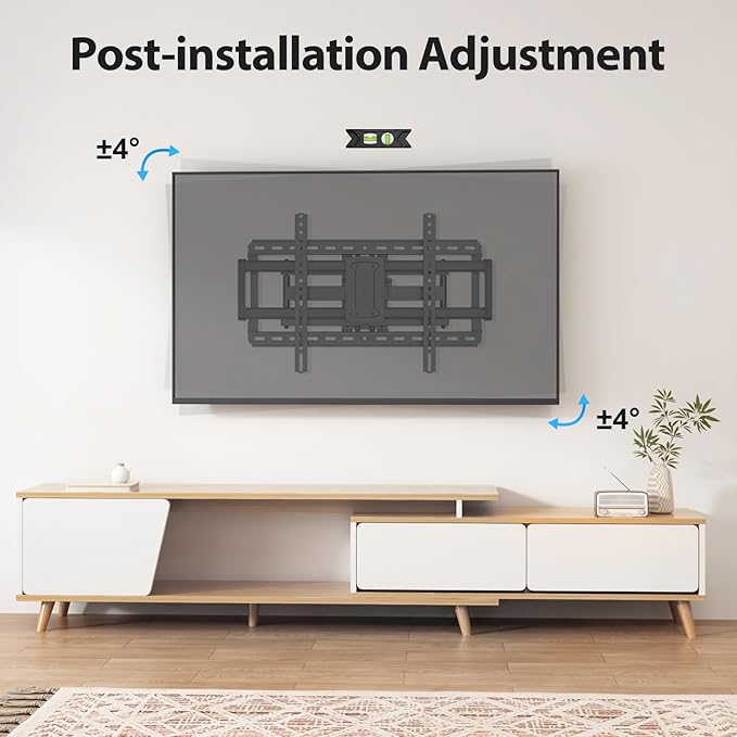 37-90 inch Full Motion TV Wall Mount, Fits 24" Wood Studs, Wall Mount tv Bracket - Image 5
