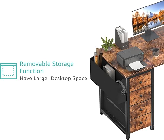 Lufeiya L Shaped Computer Desk - Image 8