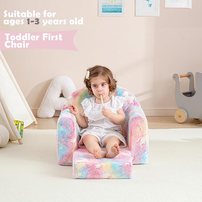 Toddler Chair Comfy, Toddler Couch Fold Out, 2-in-1 Kids Chair, Flip Out Kids - Image 6