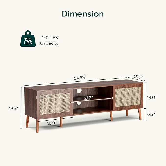 TV Stand for TVs up to 65'', Entertainment Center - Image 2
