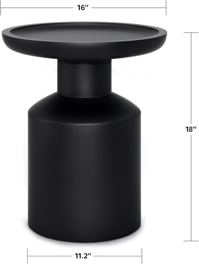 SIMPLIHOME Haynes 16-inch Wide Solid Mango End Table in Black, Handcrafted - Image 3