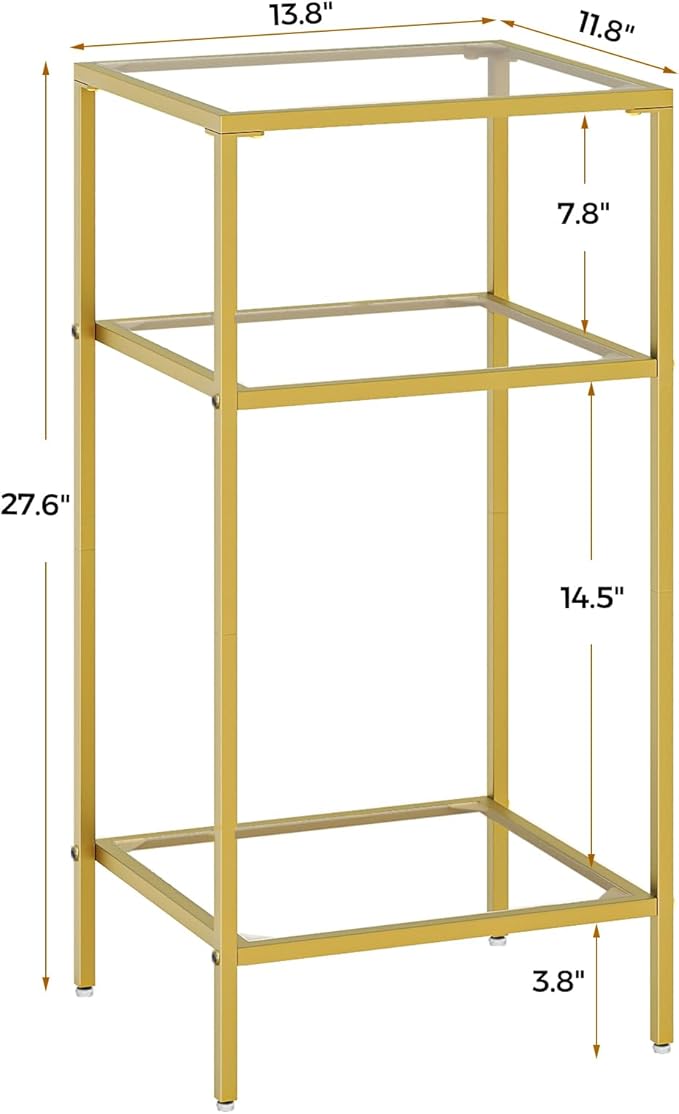 Homhedy 3-Tier Side Tables Set of 2, End Tables - Image 6