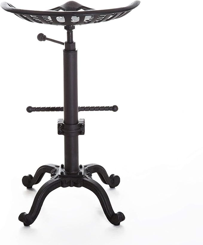 LOKKHAN Rustic Industrial Bar Stool - Image 4