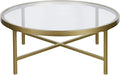 Henn&Hart 36" Wide Round Coffee Table by HennHart
