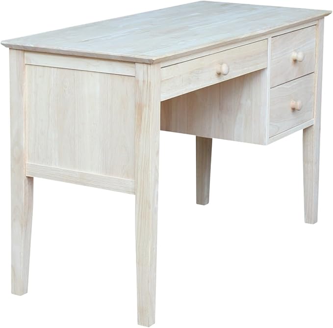 IC International Concepts, Brooklyn Desk, Solid Real Wood, Sturdy Parawood - Image 11