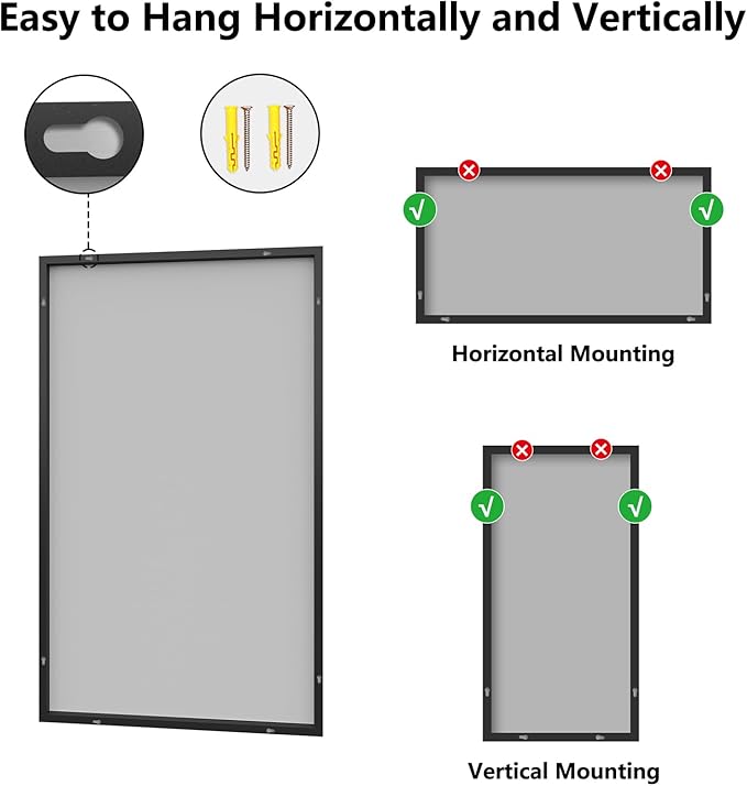 Koonmi Bathroom Mirror 36x60 Bathroom Wall-Mounted Mirrors, Modern Vanity Mirror - Image 8