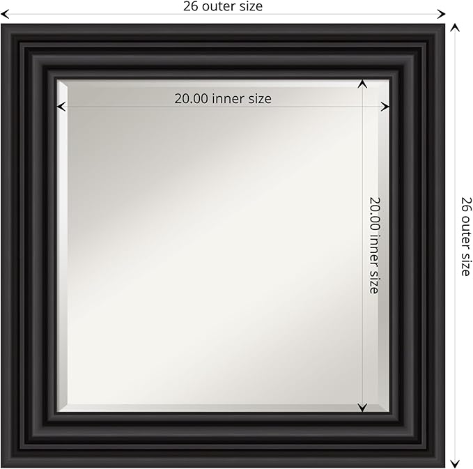 Amanti Art Black Bathroom Mirror - Image 4