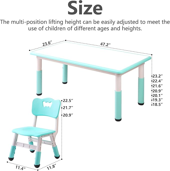 Children's Table and Chair Set Suitable - Image 2