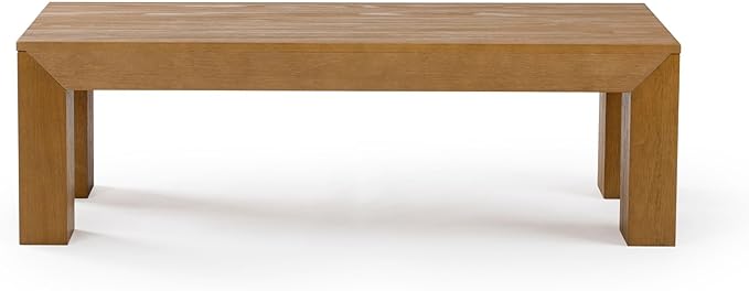 Plank+Beam Modern Rectangular Coffee Table, Medium Sized Coffee Table, Center - Image 4