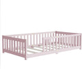 Bellemave Twin Floor Bed with Slats and Safety Guardrails, Kids Montessori by Bellemave