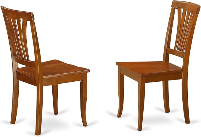 East West Furniture PLAV9-SBR-W 9 Piece Dining Room Furniture Set Includes an - Image 5