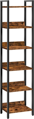 Bookshelf, 6-Tier Bookcase, Standing Book Shelf by MAHANCRIS