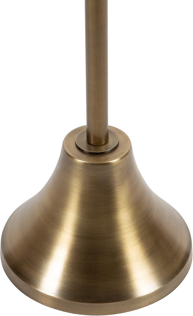 Kate and Laurel Sanzo Modern Round Pedestal Side Table; 15 x 15 x 24; Gold; - Image 6