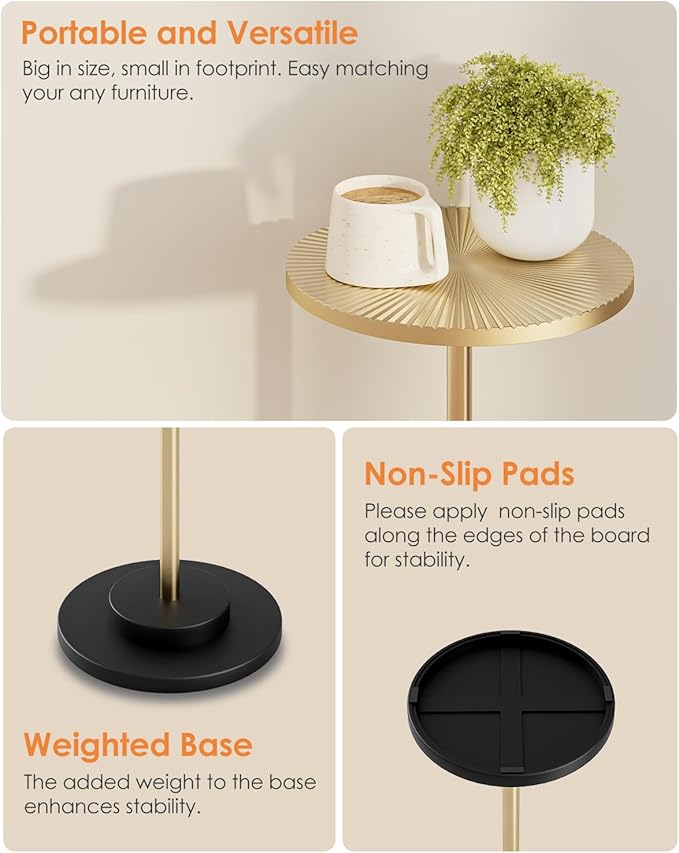 Round Side Table, Small Drink Table - Image 6