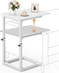 Vagusicc C Shaped End Table, Sofa Table That Slide Under, C Table End Table TV by Vagusicc