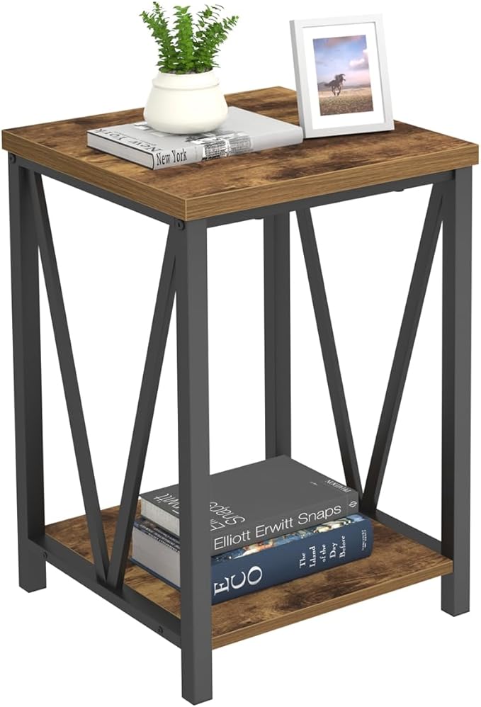 EXCEFUR End Table, Square Side Tables - Image 8