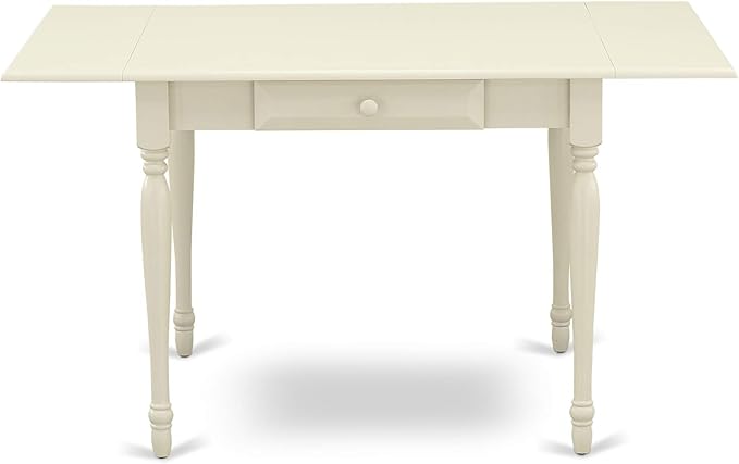 East West Furniture MZKE3-LWH-W 3 Piece Kitchen Table & Chairs Set Contains a - Image 7