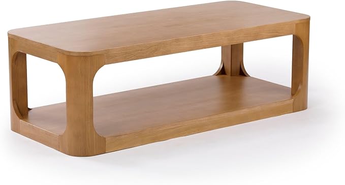 Plank+Beam Forma Coffee Table, 54 Inch Modern Coffee Table - Image 6