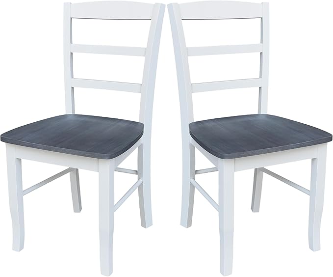 IC International Concepts Set of Two Madrid Ladderback Dining Chairs - Image 9