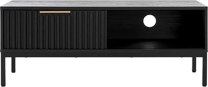 SAFAVIEH Lylia TV Stand for up to 55" Flatscreen – Black - Image 2