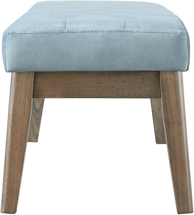 24KF Velvet Upholstered Buttons Tufted Entryway Bench - Image 5