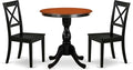 East West Furniture ESBO3-BCH-W 3 Piece Kitchen Table & Chairs Set Contains a by EastWestFurniture