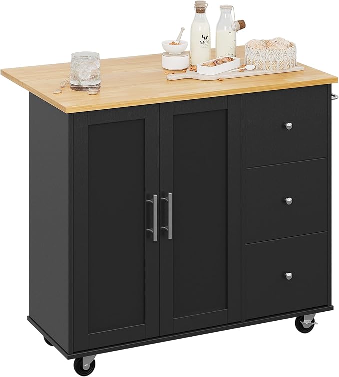 Shintenchi Rolling Kitchen Island Cart - Image 7