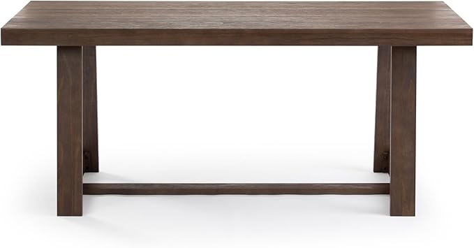 Plank+Beam 72 Inch Farmhouse Dining Table, Solid Wood Rustic Kitchen Table - Image 3