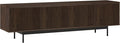 Henn&Hart Rectangular TV Stand for TV's up to 75" in Warm Brown, for Home by HennHart