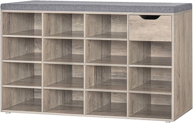 DINZI LVJ Shoe Bench, Entryway Storage Bench by DINZILVJ