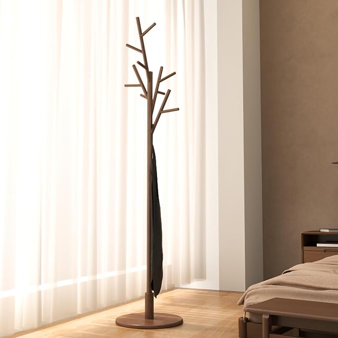 Coat Rack, Solid Wood Coat Rack Freestanding by Muwuele