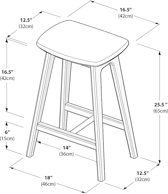 Plank+Beam Beryl Counter Height Stool - Image 12
