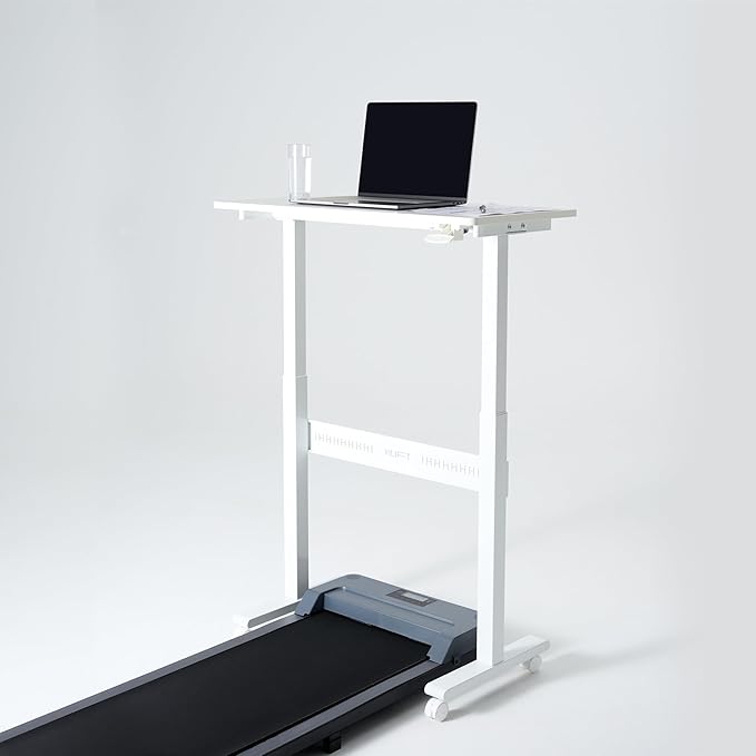 Non-Electric Auto-Lifting Standing Desk, No Knobs or Crank, Rolling and Mobile by YILIFT