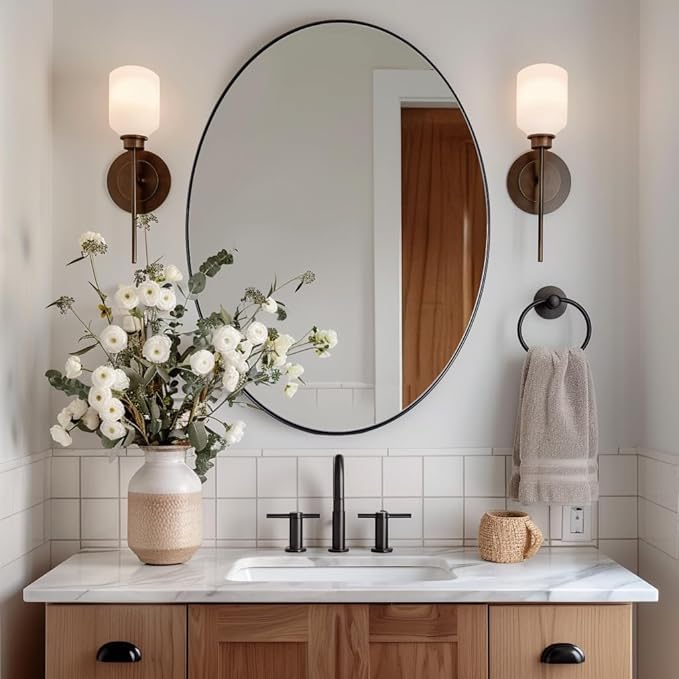 ANDY STAR Oval Bathroom Mirror, Oval Vanity Mirror - Image 8