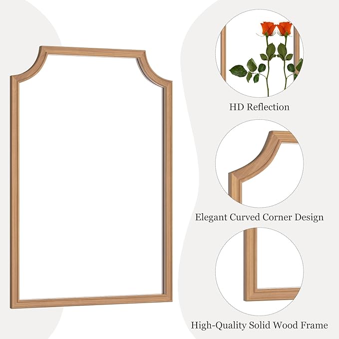 WallBeyond Wood Framed Mirror - Image 5