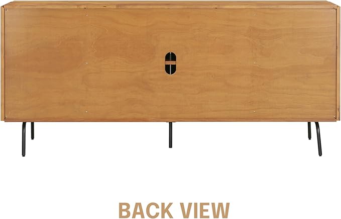 NTC Veil Modern Sideboard with 4 Doors, Buffet Cabinet with Vertical Groove - Image 6