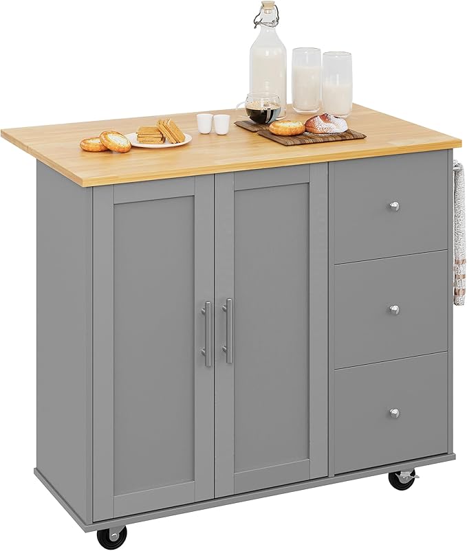 Shintenchi Rolling Kitchen Island Cart - Image 7