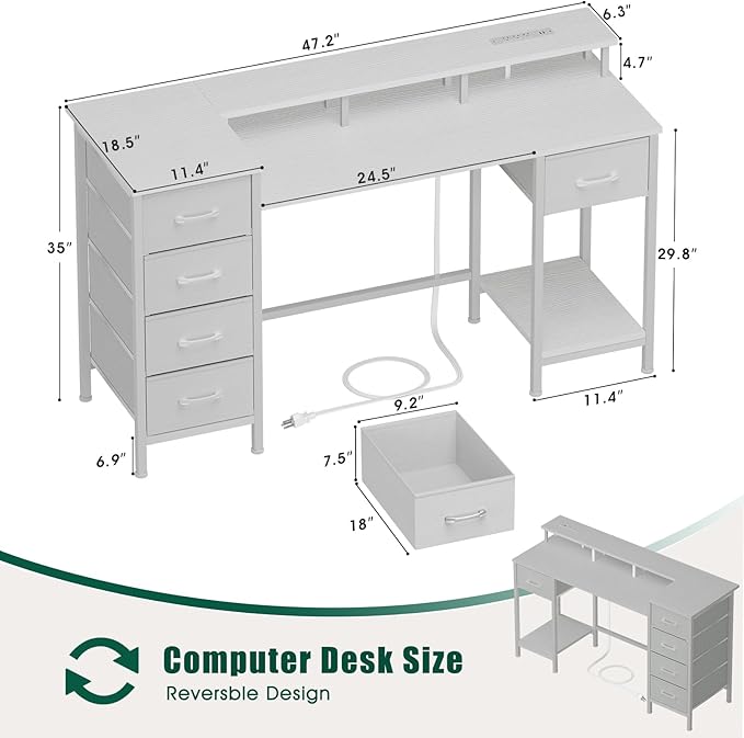 47 Inch Computer Gaming Desk - Image 3